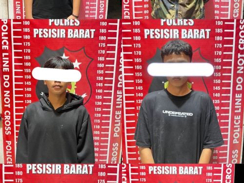 Aksi Tawuran Digagalkan, 7 Pemuda Berhasil Diamankan Polres Pesisir Barat