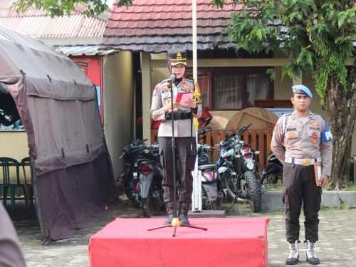 Apel Siaga Polres Pesisir Barat, Upaya Ciptakan Situasi Kamtibmas Aman di Bulan Ramadhan